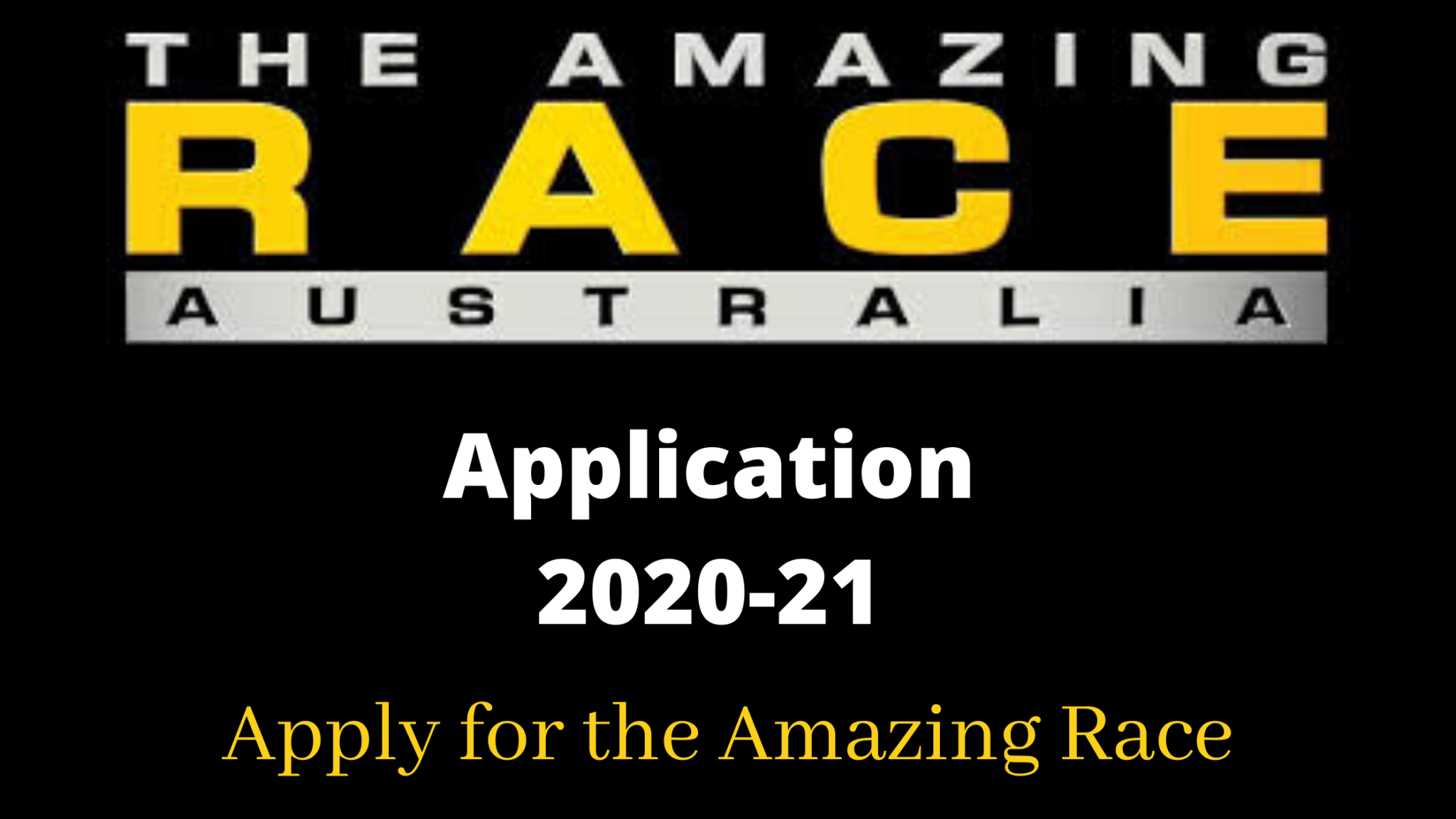 The Amazing Race Australia Application 202021 Apply Audition